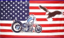 US Motorcycle mit Adler Fahne gedruckt | 90 x 150 cm