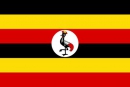 Uganda Fahne gedruckt | 60 x 90 cm