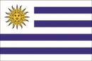 Uruguay gedruckt im Querformat | 60 x 90 cm