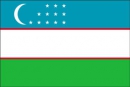 Usbekistan Fahne gedruckt | 60 x 90 cm