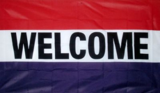 Multi-Flag Fahne Welcome | Grösse ca. 90 x 150 cm