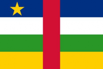 Zentralafrikanischen Republik Fahne gedruckt | 60 x 90 cm