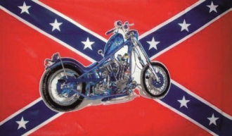 US Rebell Motorcycle Fahne gedruckt | Rebel Motorcycle 90 x 150 cm