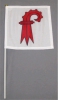 Fahne Basel-Land am Stab Pack à 5 oder 15 Stück | 20 x 20 cm | Stoff