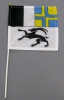 Fahne Graubünden am Stab Pack à 5 oder 15 Stück | 20 x 20 cm | Stoff