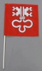 Fahne Nidwalden am Stab Pack à 5 oder 15 Stück | 20 x 20 cm | Stoff
