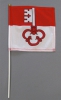 Fahne Obwalden am Stab Pack à 5 oder 15 Stück | 20 x 20 cm | Stoff