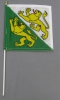 Fahne Thurgau am Stab Pack à 5 oder 15 Stück | 20 x 20 cm | Stoff
