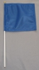 Blaue Fahne am Stab Pack à 5 oder 15 Stück | 20 x 20 cm | Stoff
