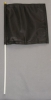 Schwarze Fahne am Stab Pack à 5 oder 15 Stück | 20 x 20 cm | Stoff