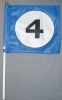 Fahne am Stab Nr. *4* Pack à 5 oder 15 Stück | 20 x 20 cm | Stoff