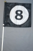 Fahne am Stab Nr. *8* Pack à 5 oder 15 Stück | 20 x 20 cm | Stoff