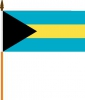 Bahamas Fahne am Stab gedruckt | 30 x 45 cm