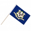 Connecticut Fahne / Flagge am Stab  Pack à 4 Stück | 15 x 22.5 cm