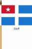 Kretischer Staat Fahne / Flagge am Stab | 30 x 45 cm