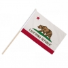 Kalifornien / California Fahne / Flagge am Stab  Pack à 4 Stück | 15 x 22.5 cm