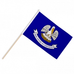 Louisiana Fahne / Flagge am Stab  Pack à 4 Stück | 15 x 22.5 cm