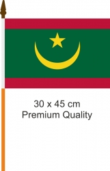 Mauretanien Fahne / Flagge am Stab neues Design | 30 x 45 cm
