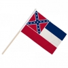 Mississippi Fahne / Flagge am Stab  Pack à 4 Stück | 15 x 22.5 cm