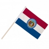 Missouri Fahne / Flagge am Stab  Pack à 4 Stück | 15 x 22.5 cm