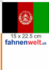 Afghanistan Fahne / Flagge am Stab  Pack à 4 Stück | 15 x 22.5 cm