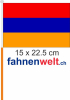 Armenien Fahne / Flagge am Stab  Pack à 4 Stück | 15 x 22.5 cm
