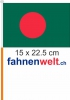 Bangladesch Fahne / Flagge am Stab  Pack à 4 Stück | 15 x 22.5 cm