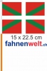 Baskenland / Basque Fahne / Flagge am Stab  Pack à 4 Stück | 15 x 22.5 cm