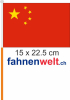 China Fahne / Flagge am Stab  Pack à 4 Stück | 15 x 22.5 cm