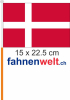 Dänemark Fahne / Flagge am Stab  Pack à 4 Stück | 15 x 22.5 cm