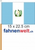 Guatemala Fahne / Flagge am Stab  Pack à 4 Stück | 15 x 22.5 cm