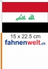 Irak Fahne / Flagge am Stab  Pack à 4 Stück | 15 x 22.5 cm
