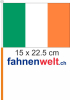 Irland Fahne / Flagge am Stab  Pack à 4 Stück | 15 x 22.5 cm