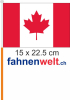 Kanada Fahne / Flagge am Stab  Pack à 4 Stück | 15 x 22.5 cm