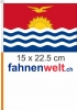Kiribati Fahne / Flagge am Stab  Pack à 4 Stück | 15 x 22.5 cm