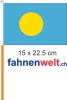 Palau Fahne / Flagge am Stab  Pack à 4 Stück | 15 x 22.5 cm