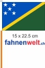 Salomon Inseln Fahne / Flagge am Stab  Pack à 4 Stück | 15 x 22.5 cm