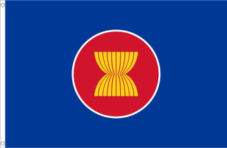 ASEAN Fahne aus Stoff | 90 x 150 cm