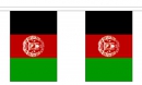 Fahnenkette Afghanistan gedruckt aus Stoff | 30 Fahnen 15 x 22.5 cm 9 m lang