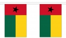 Fahnenkette Guinea-Bissau gedruckt aus Stoff | 30 Fahnen 15 x 22.5 cm 9 m lang