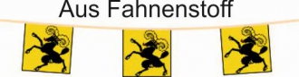 Fahnenkette Kanton Schaffhausen | 15 Fahnen | aus Stoff in diversen Grössen ab