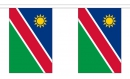 Fahnenkette Namibia gedruckt aus Stoff | 30 Fahnen 15 x 22.5 cm 9 m lang