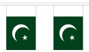 Fahnenkette Pakistan gedruckt aus Stoff | 30 Fahnen 15 x 22.5 cm 9 m lang