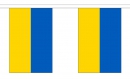 Fahnenkette Ukraine gedruckt aus Stoff | 30 Fahnen 15 x 22.5 cm 9 m lang