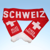 Schweizer Fan-Schal | gestrickt ca. 200 x 16 cm