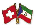 Freundschaftspin Schweiz-Äquatorialguinea | Grösse ca. 22mm