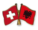 Freundschaftspin Schweiz-Albanien | Grösse ca. 22mm