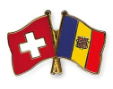 Freundschaftspin Schweiz-Andorra | Grösse ca. 22mm