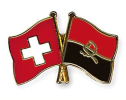 Freundschaftspin Schweiz-Angola | Grösse ca. 22mm