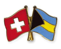 Freundschaftspin Schweiz-Bahamas | Grösse ca. 22mm